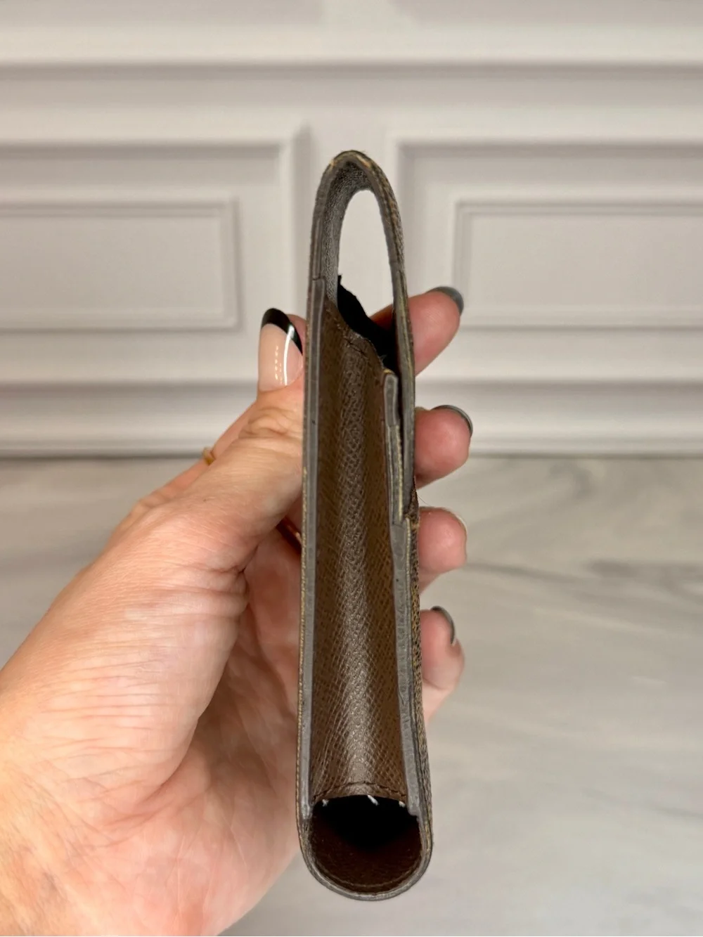 Louis Vuitton Damier Ebene Mini Case | LV Cosmetic Case | Lipstick & Accessories